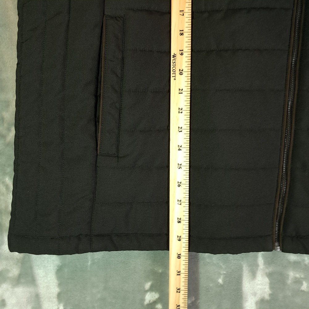 Jos A Bank Reserve Men's Black Quilted Puffy Vest Full Zip Pockets Sz 2X XXL - Picture 8 of 8